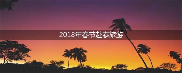 2018年春节赴泰旅游(2021年去泰国旅游)
